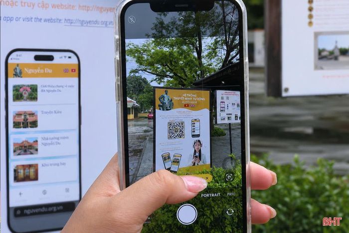 Hệ thống mã QR, VR và thuyết minh tự động tại Khu Di tích quốc gia đặc biệt Đại thi hào Nguyễn Du.