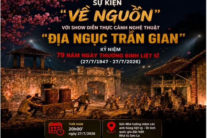 Thông tin chương trình nghệ thuật đặc biệt với chủ đề “Địa ngục trần gian”. (Ảnh: Báo Sơn La)