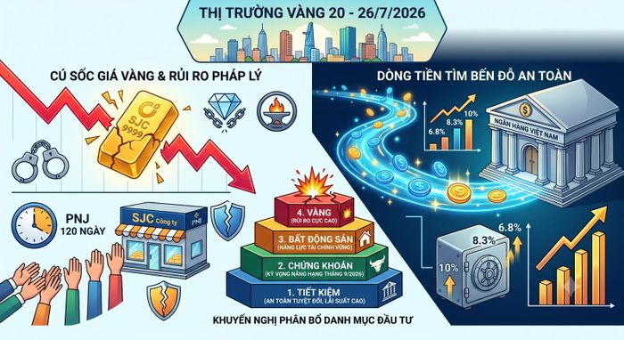 Tổng quan thị trường vàng tuần 20 - 26/7. Ảnh minh họa