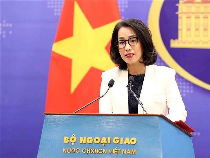 Người phát ngôn Bộ Ngoại giao Phạm Thu Hằng. Ảnh: An Đăng/TTXVN