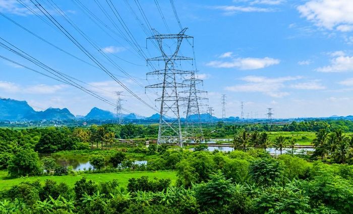 Đường dây 500/220kV Nho Quan – Phủ Lý – Thường Tín đóng điện thành công giúp tăng cường đảm bảo điện cho Thủ đô Hà Nội, tỉnh Ninh Bình và các tỉnh lân cận. Ảnh: Thúy Hiền/BNEWS/TTXVN