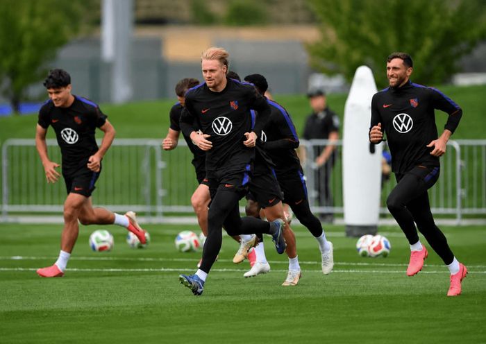 Các cầu thủ Manchester United đang ráo riết tập luyện cho mùa giải mới. Ảnh: NBC Sports