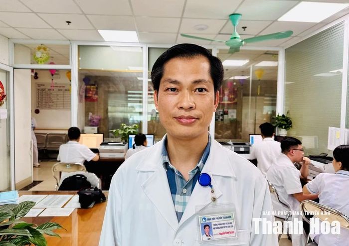 Thạc sĩ, bác sĩ Nguyễn Đình Quảng, Trưởng phòng Công tác xã hội, Bệnh viện Phụ sản Thanh Hóa.