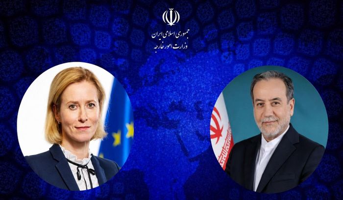 Ngoại trưởng Iran Abbas Araghchi điện đàm với Đại diện cấp cao EU Kaja Kallas. Ảnh: Iran Press.