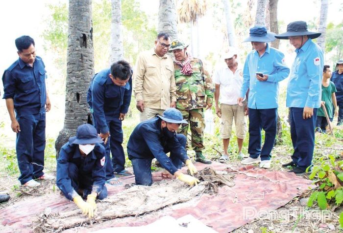 Đội K91 tìm kiếm quy tập hài cốt liệt sĩ tại Campuchia.