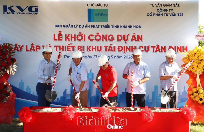 Ban Quản lý Dự án Phát triển tỉnh tổ chức khởi công Khu tái định cư Tân Định phục vụ tái định cư Dự án Đường sắt tốc độ cao trên trục Bắc - Nam đoạn qua địa bàn tỉnh.