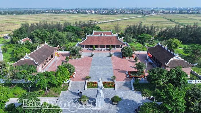 Toàn cảnh Khu lưu niệm danh nhân văn hóa Lê Quý Đôn ở tỉnh Hưng Yên. Ảnh: Báo Hưng Yên