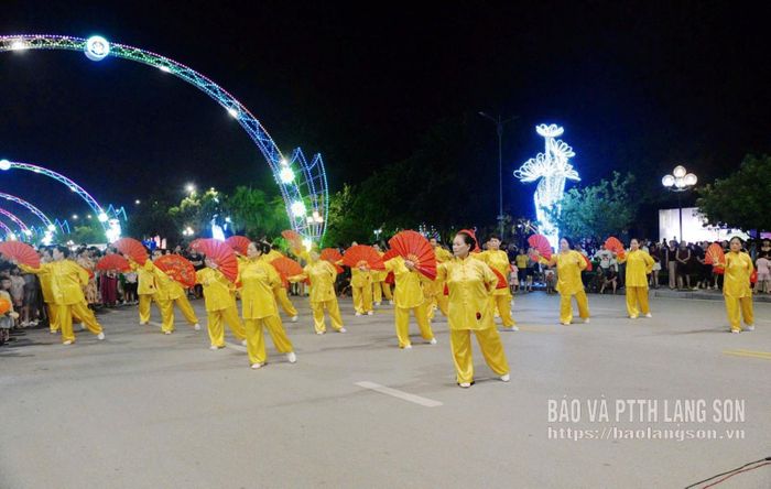 Tiết mục Thái Cực Quyền do thành viên các câu lạc bộ trên địa bàn tỉnh biểu diễn