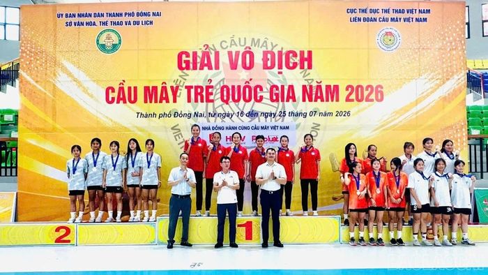 Đội tuyển Lào Cai giành huy chương Đồng ở nội dung 4 nữ.
