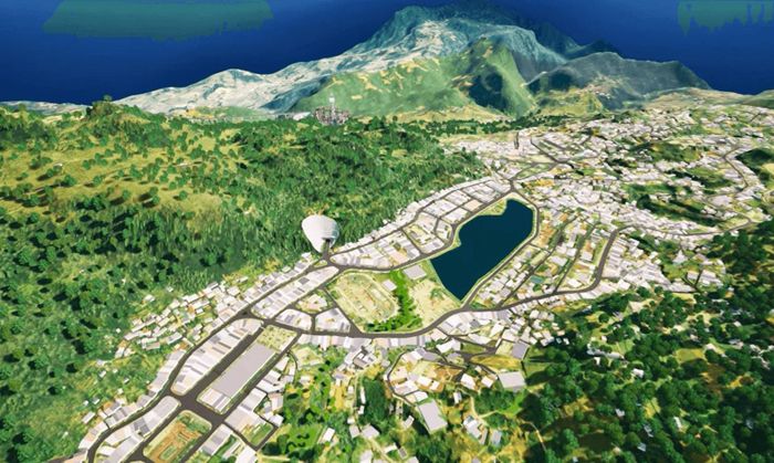 Mô hình 3D dự án Hầm Hàm Rồng - Sa Pa. Ảnh: Báo Lào Cai