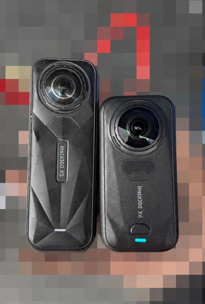 Insta360 X5 và Insta360 X6, từ trái sang phải.