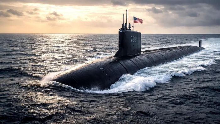 Tàu ngầm hạt nhân tấn công lớp Virginia USS Idaho (SSN-799), một trong những khí tài vận hành nhờ lõi nhiên liệu do NNPP phát triển. Ảnh: USS Idaho Commissioning Committee