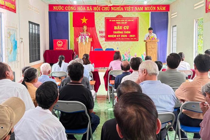 Đây là kỳ bầu cử trưởng thôn đầu tiên sau khi thực hiện sắp xếp đơn vị thôn