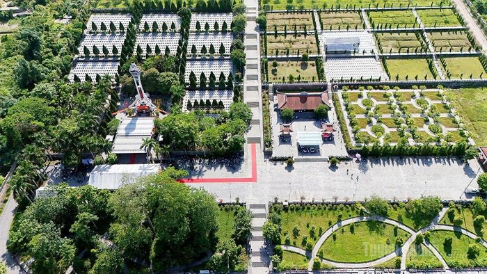 Toàn cảnh Nghĩa trang Liệt sĩ Quốc gia Vị Xuyên. Ảnh: Bang Phúc