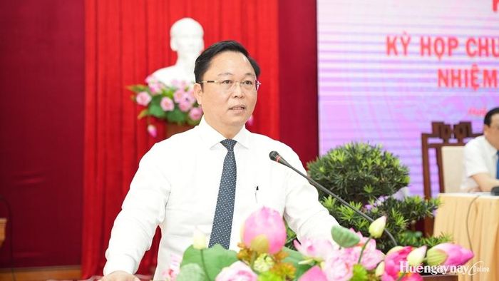 Đồng chí Lê Trí Thanh phát biểu nhận nhiệm vụ trước HĐND thành phố 