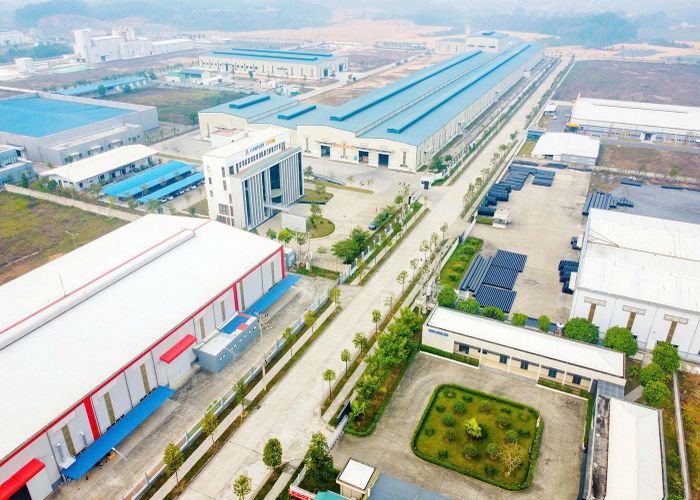 CCN Bãi Ba được đầu tư đồng bộ hạ tầng kỹ thuật, hệ thống xử lý nước thải, thu hút nhiều doanh nghiệp thứ cấp hoạt động ổn định.