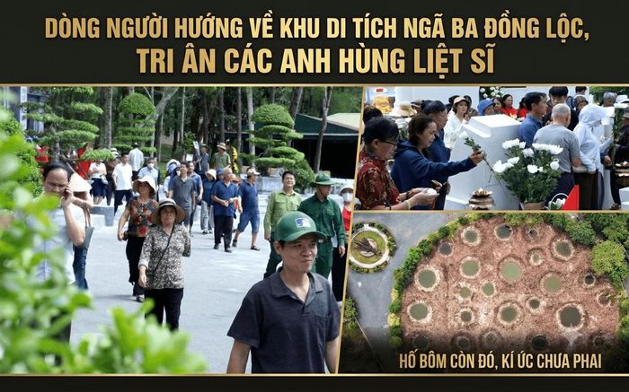Dịp tháng 7, trung bình mỗi ngày, Khu di tích Ngã ba Đồng Lộc đón từ 4.000 - 5.000 lượt người tới thăm viếng