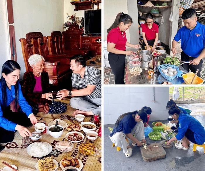 Mâm cơm ấm áp bên Mẹ Việt Nam Anh hùng Nguyễn Thị Lan