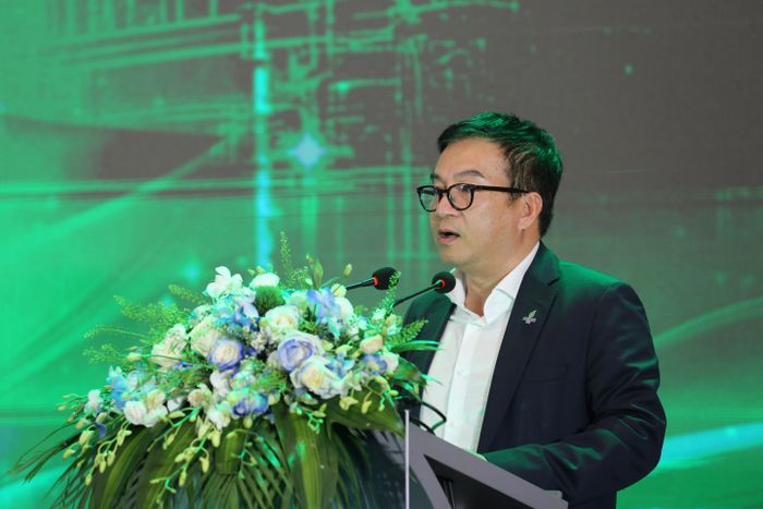  Tổng giám đốc BSR Nguyễn Việt Thắng báo cáo tại Hội nghị. Nguồn: BSR. 