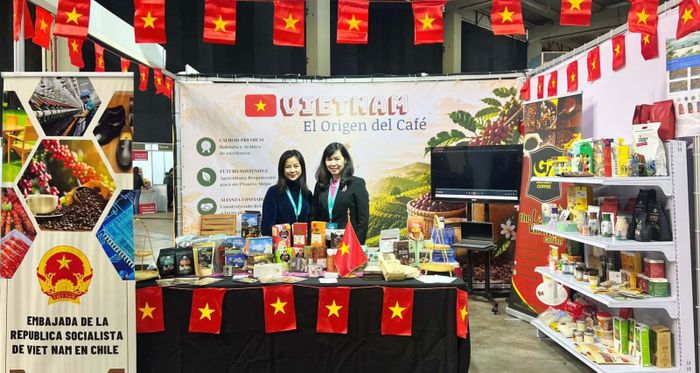Gian hàng cà phê Việt Nam tại Expo Café Chile 2026. Nguồn: Thương vụ Việt Nam tại Chile