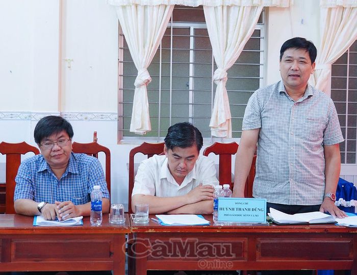 Phó Giám đốc Sở Nông nghiệp và Môi trường Huỳnh Thanh Dũng gợi mở xã An Trạch cần phát huy tiềm năng du lịch sinh thái, các giá trị văn hóa bản địa gắn với bảo tồn tài nguyên thiên nhiên.