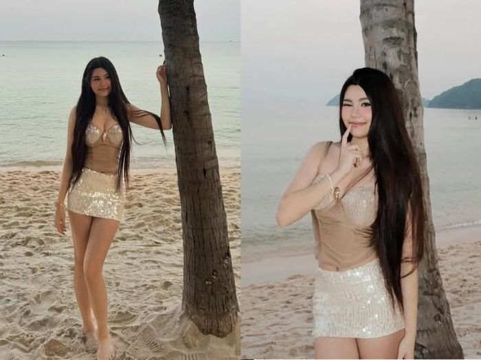 Con gái thứ hai của Quyền Linh sở hữu nét đẹp rất cá tính, đôi chân dài thẳng tắp.