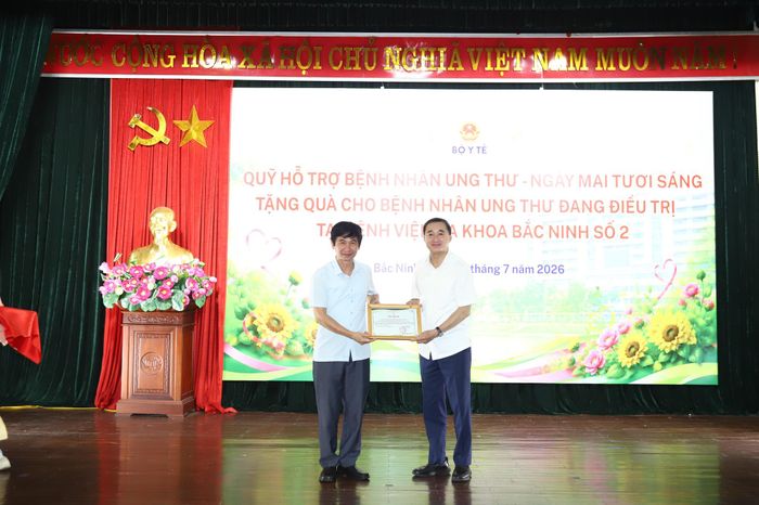 Bệnh viện Đa khoa Bắc Ninh số 2 trân trọng gửi Thư tri ân Quỹ Hỗ trợ bệnh nhân ung thư - Ngày mai tươi sáng vì những tình cảm, sự sẻ chia dành cho người bệnh ung thư.