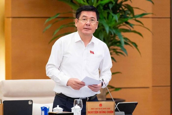 Phó Chủ tịch Quốc hội Nguyễn Hồng Diên phát biểu kết luận phiên thảo luận