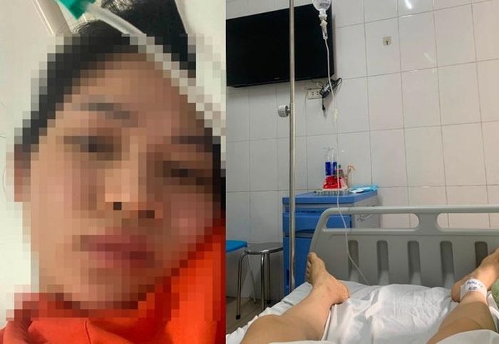  Sau hơn 3 tháng điều trị và phục hồi chức năng, chị M. vẫn bị tê yếu hai chân. Ảnh: FBNV. 