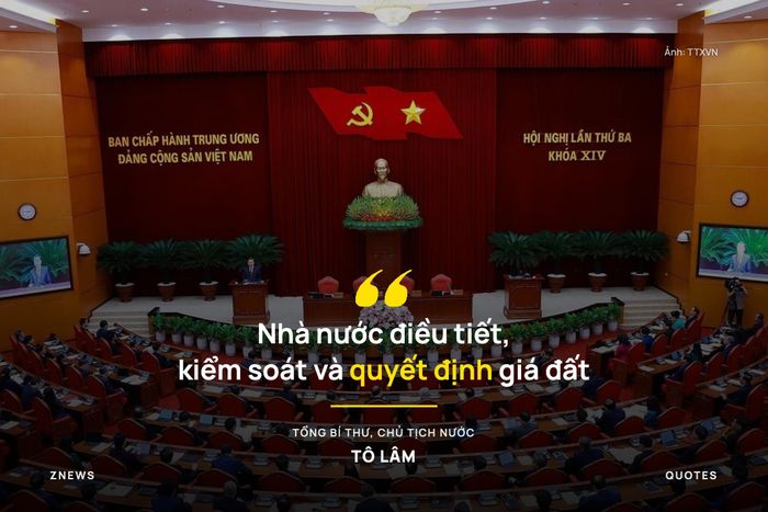 Trung ương thống nhất ban hành Kết luận về sơ kết Nghị quyết số 18 và các quan điểm, định hướng sửa đổi Luật Đất đai, các luật có liên quan; khẳng định đất đai thuộc sở hữu toàn dân do Nhà nước đại diện chủ sở hữu và thống nhất quản lý, là tài nguyên đặc biệt, không gian sinh tồn và phát triển của quốc gia. Nhà nước không xem xét lại quyền sử dụng đất hợp pháp theo chính sách, pháp luật đất đai qua các thời kỳ. Việc sửa luật phải đồng bộ, đúng, trúng, kịp thời; khơi thông nguồn lực nhưng không tư nhân hóa đất đai; hài hòa lợi ích của Nhà nước, người dân và doanh nghiệp. Nhà nước điều tiết, kiểm soát và quyết định giá đất; bảo đảm cải thiện chỗ ở, điều kiện sống và sinh kế của người có đất thu hồi. 