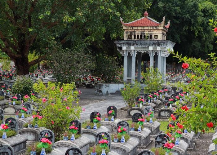 Một góc Nghĩa trang Liệt sĩ Quốc tế Đồng Tâm. Ảnh: Trọng Đức - TTXVN