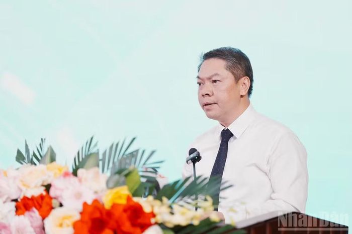Đồng chí Đoàn Thanh Sơn, Tỉnh ủy viên, Phó Chủ tịch Ủy ban nhân dân tỉnh Lạng Sơn phát biểu chỉ đạo.