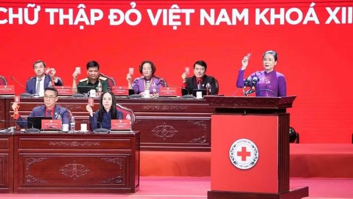 Đại hội là sự kiện chính trị quan trọng của Hội Chữ thập đỏ Việt Nam, đánh dấu bước phát triển mới của Hội trong giai đoạn đất nước bước vào kỷ nguyên phát triển mới. (Ảnh: HỒNG LOAN)