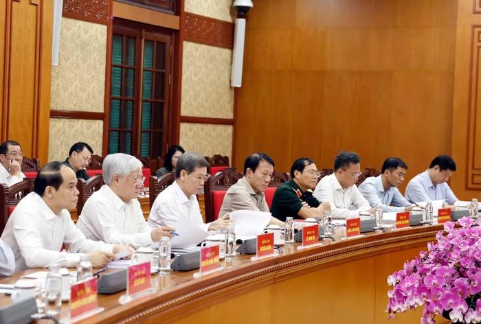  Các đại biểu tham dự buổi làm việc. (Ảnh: Thống Nhất/TTXVN) 
