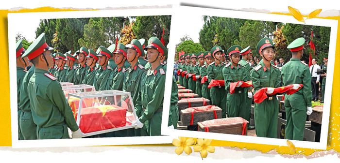 Tỉnh Gia Lai an táng hài cốt liệt sĩ quân tình nguyện và chuyên gia Việt Nam hy sinh qua các thời kỳ chiến tranh tại Campuchia được Đội K52 tìm kiếm, quy tập trong mùa khô 2025-2026.