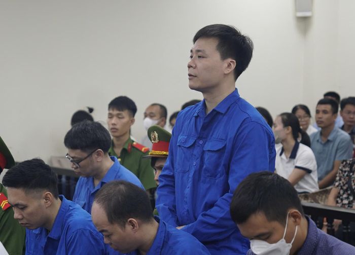  Bị cáo Nguyễn Năng Mạnh tại phiên tòa. Ảnh: ANH PHÙNG 