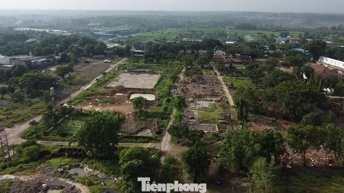 Các công trình bên trong khuôn viên KDL Vườn Xoài đã được tháo dỡ hoàn toàn