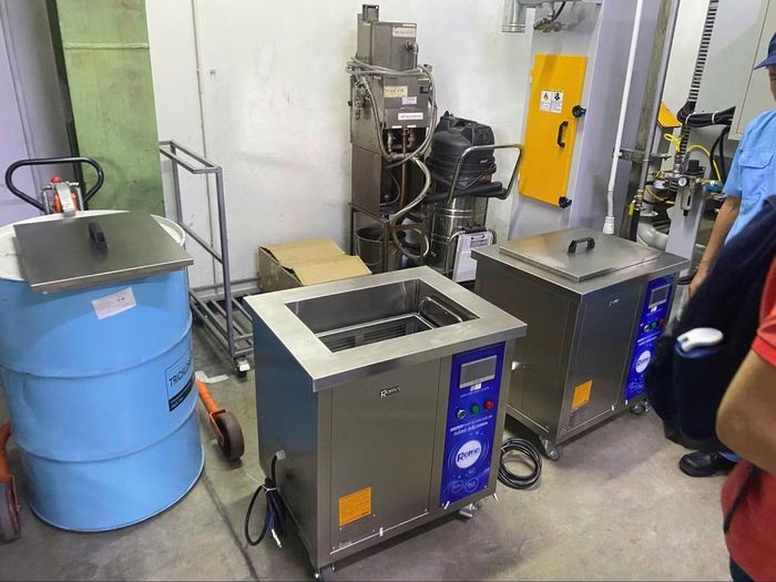 Máy rửa siêu âm công nghiệp Rama luôn sẵn sàng về lắp đặt và linh kiện thay thế