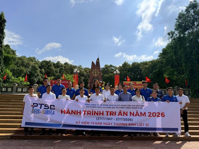 Đoàn thăm Khu di tích Đường Hồ Chí Minh trên biển - Bến Lộc An (Xã Hồ Tràm, TP Hồ Chí Minh).