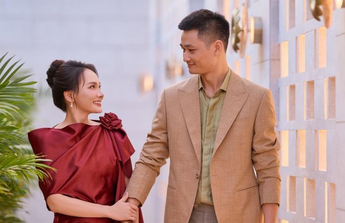 Bảo Thanh và chồng.