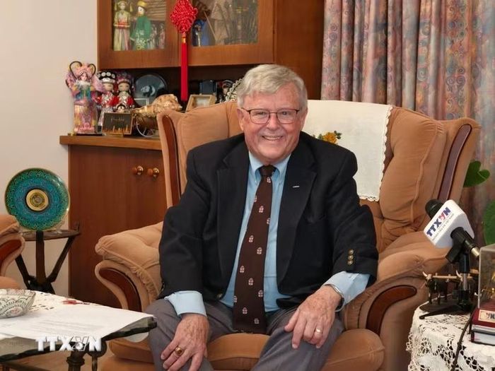 GS. Carl Thayer - Học viện Quốc phòng Australia, Đại học New South Walescho. Ảnh: TTXVN