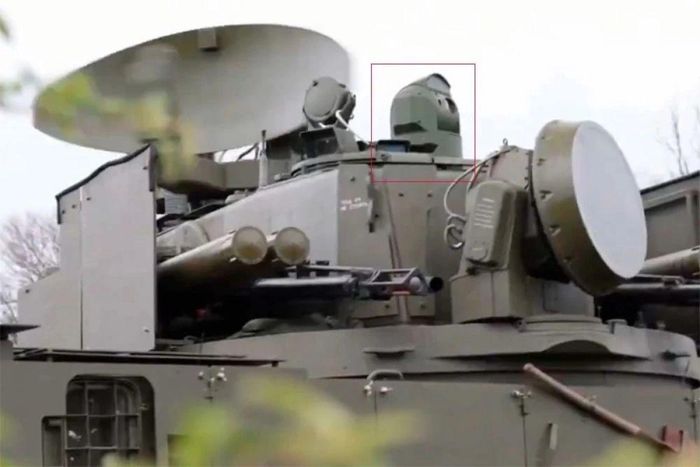 Tổ hợp pháo - tên lửa phòng không Tunguska-M1 được trang bị mô-đun quang điện tử nâng cấp để tiêu diệt UAV. Ảnh: newstula.ru