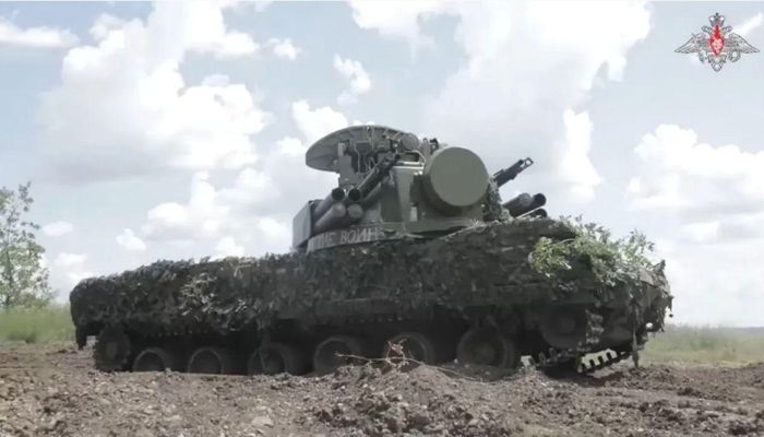 Tổ hợp pháo - tên lửa phòng không Tunguska-M1. Ảnh: Bộ Quốc phòng Nga
