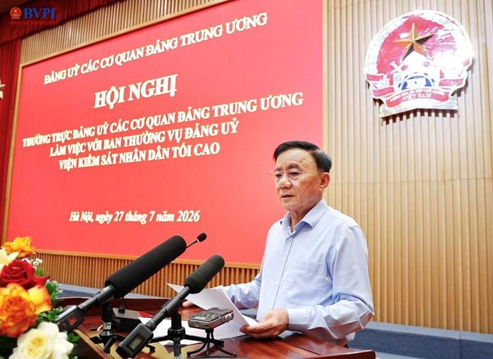 Đồng chí Trần Cẩm Tú, Ủy viên Bộ Chính trị,Thường trực Ban Bí thư, Bí thư Đảng ủy các cơ quan Đảng Trung ương phát biểu chỉ đạo tại Hội nghị.