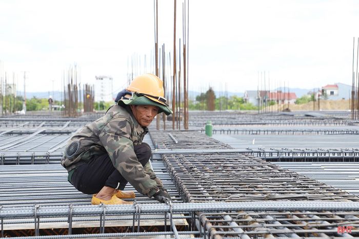 Khối lượng thi công dự án Bảo tàng Hà Tĩnh đến nay đạt khoảng 22%.