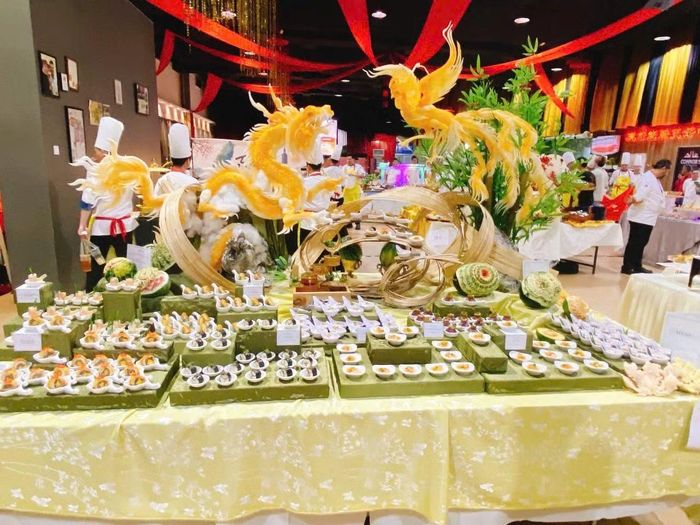 Các món ăn dự thi được trang trí sáng tạo, tỉ mỉ. (Ảnh: CTV/Vietnam+)