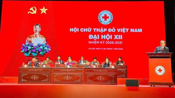 Đoàn Chủ tịch Đại hội điều hành Đại hội. (Ảnh: Vietnam+)