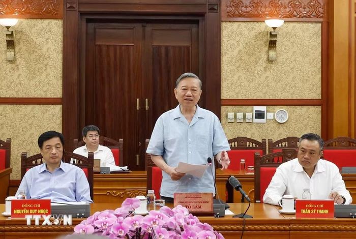 Tổng Bí thư, Chủ tịch nước Tô Lâm phát biểu. (Ảnh: Thống Nhất/TTXVN)