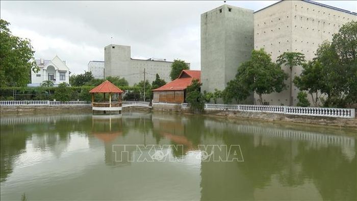 Khuôn viên nuôi yến tại xã Đức Huệ, tỉnh Tây Ninh, của cựu chiến binh Nguyễn Duy Long.