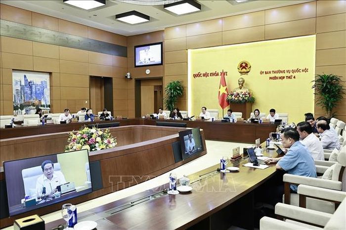 Chủ tịch Quốc hội Trần Thanh Mẫn phát biểu. Ảnh: Doãn Tấn/TTXVN